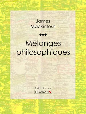 cover image of Mélanges philosophiques